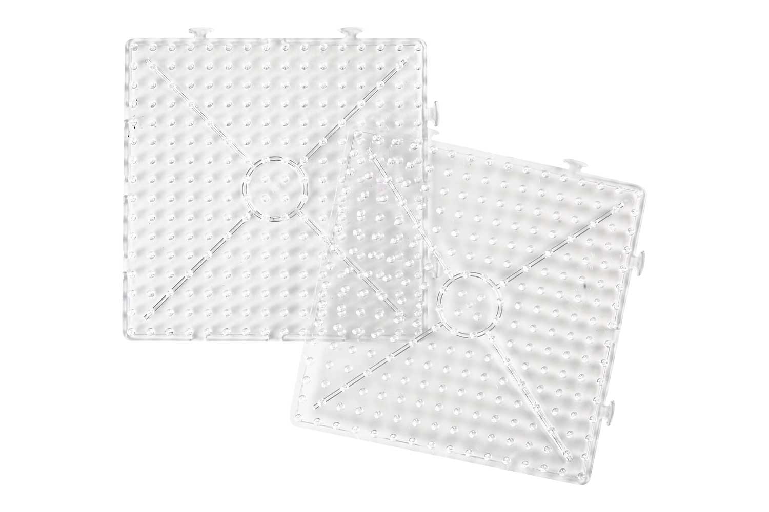 Plaque carrée support pour perles à repasser - Créalia - Transparente -  Perles à Repasser