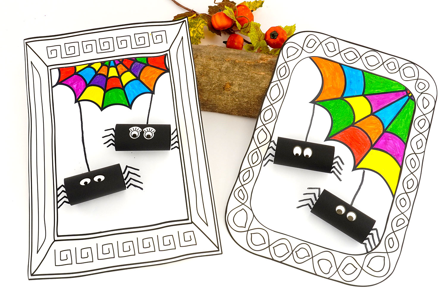 Tableau araignées en papier