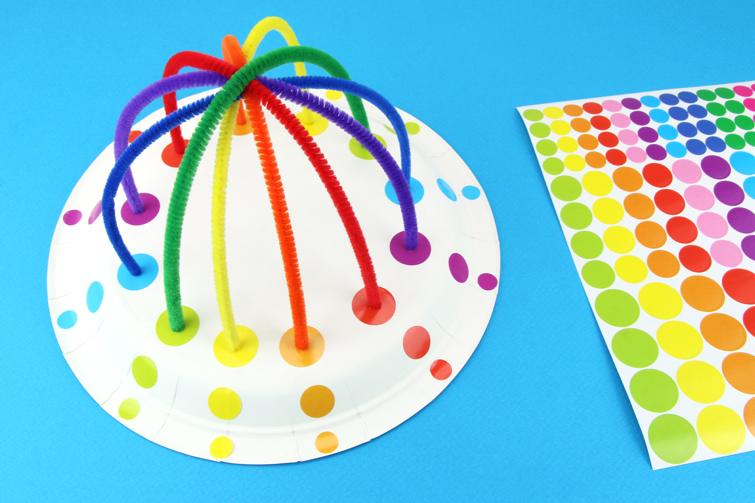 Assiette arc-en-ciel pour apprendre les couleurs - Apprendre les couleurs -  10 Doigts
