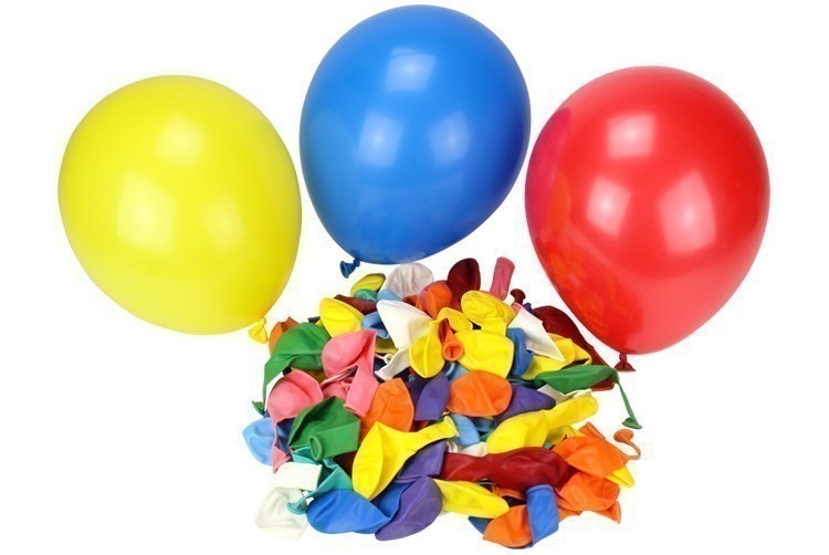 100 ballons à modeler colorés avec pompe