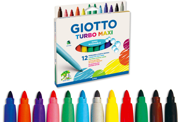 Pot de 96 feutres - Giotto Turbo Color