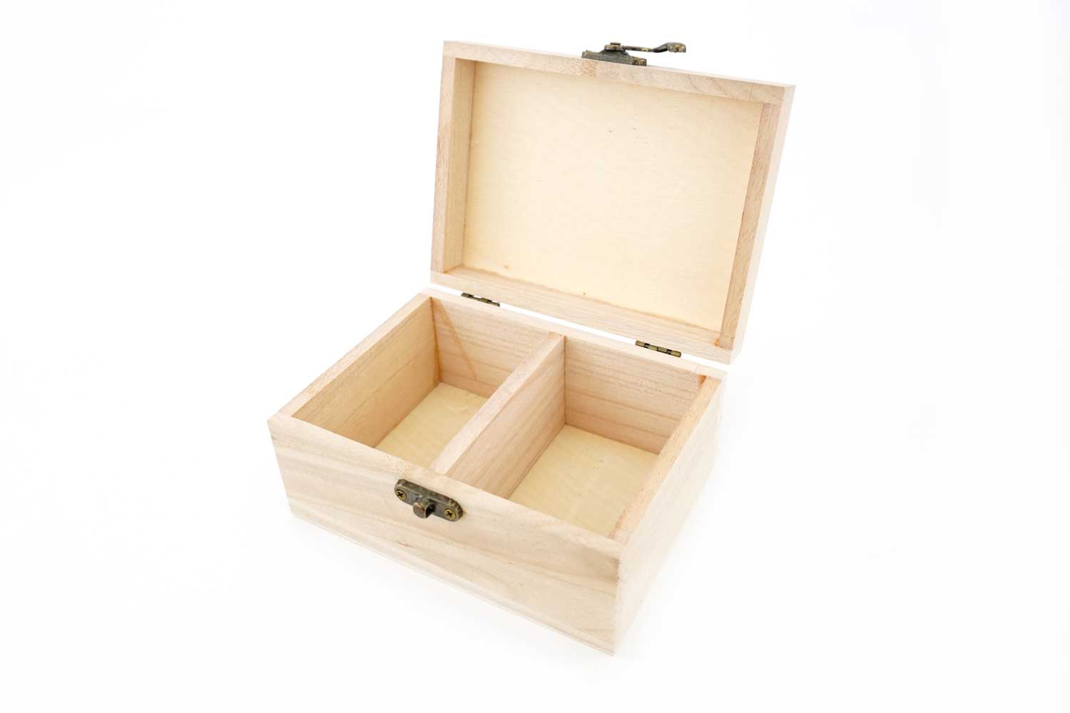 Boite carrée en bois - 10 cm - Boîtes en bois - 10 Doigts