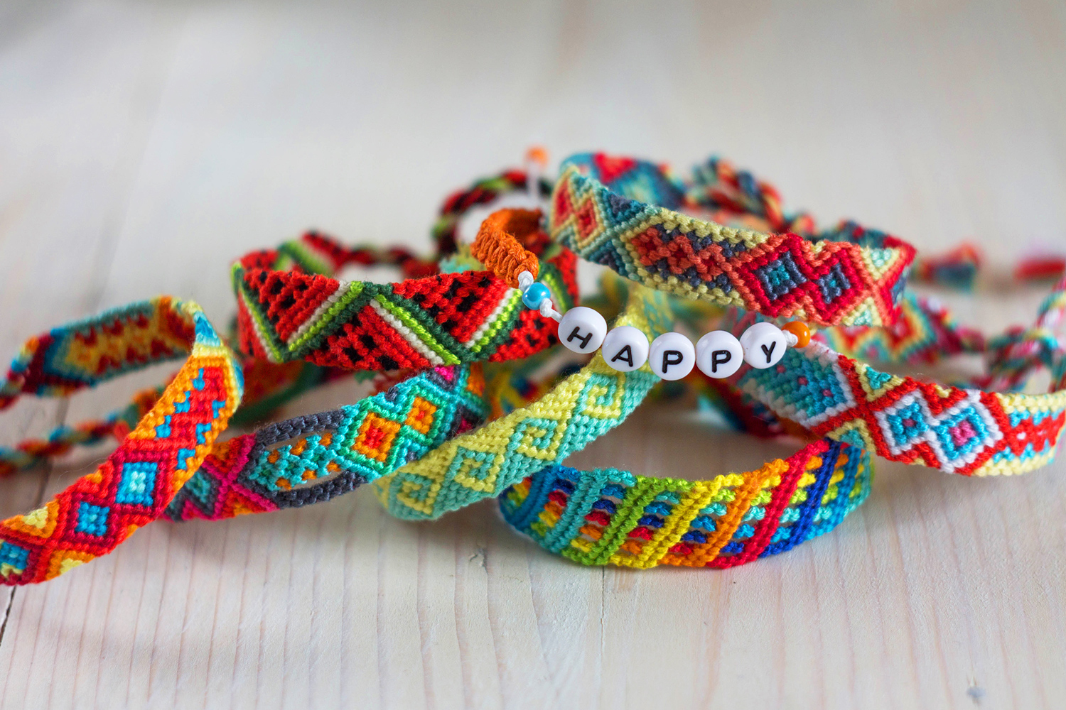 Cordons de bracelet, fil de coton multicolore, cordon de fil de nylon  tressé, cordons en nylon 10 rouleaux pour bracel