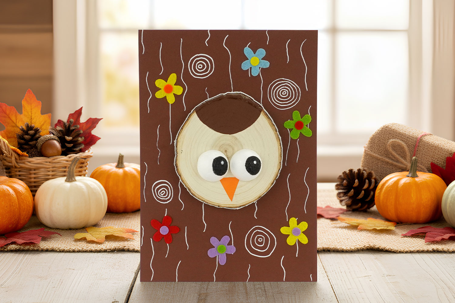 Hibou caché dans son arbre