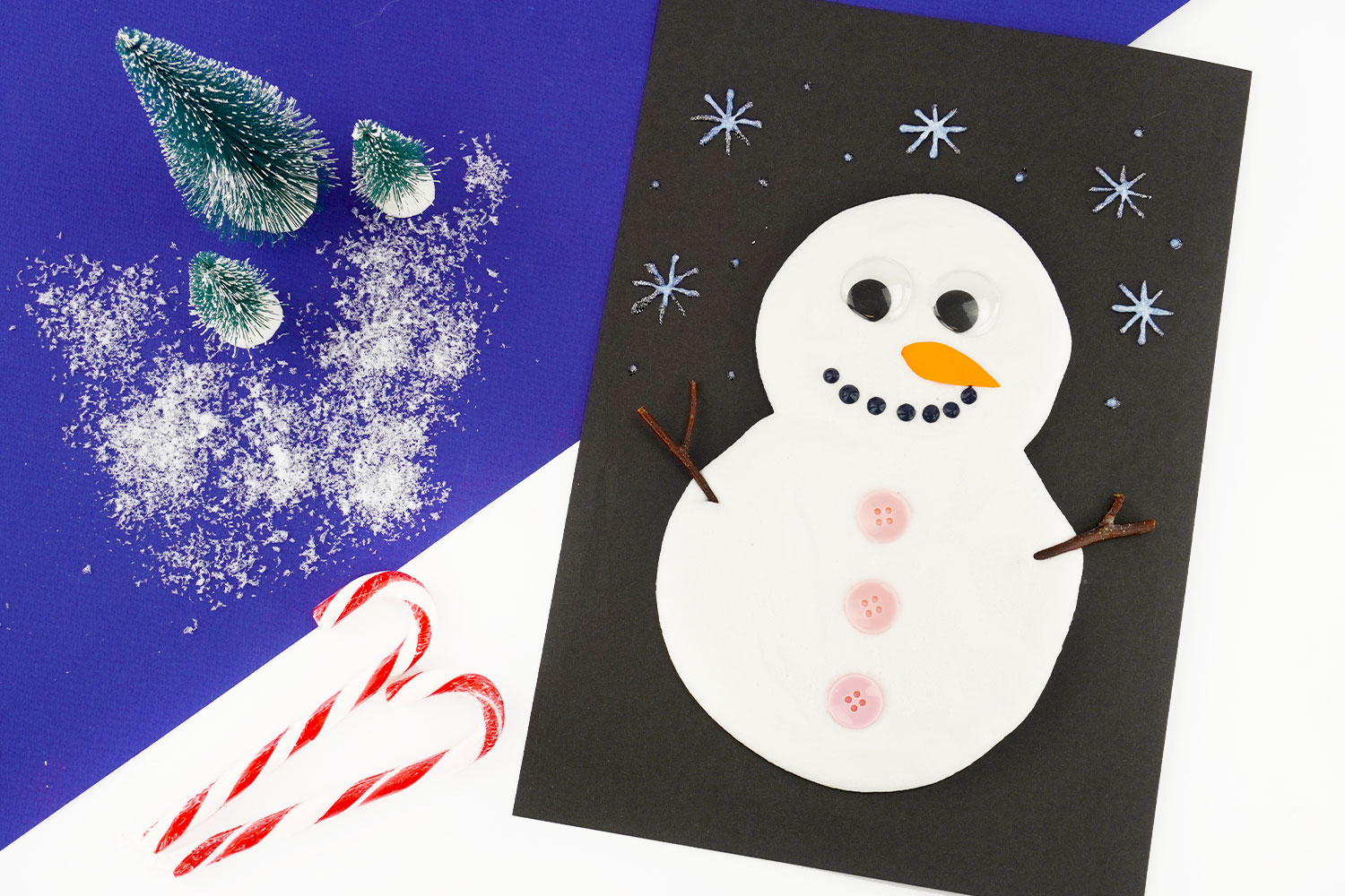 Bonhomme de neige avec de la peinture gonflante - Tutos Noël - 10
