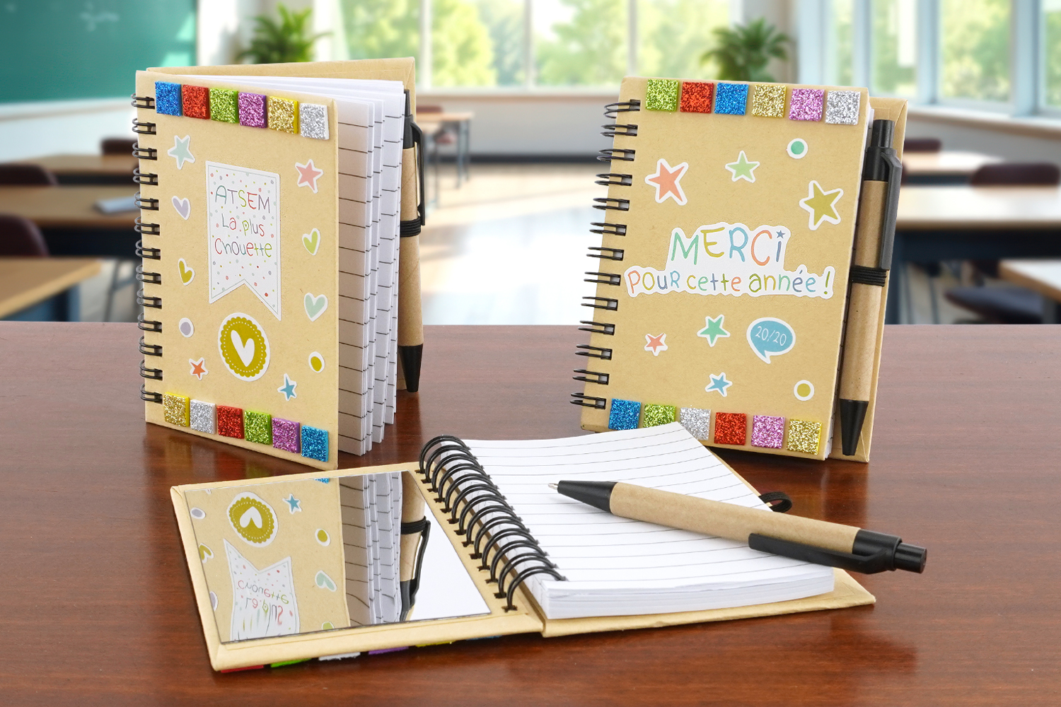 Carnet de notes pour la fin d'année scolaire