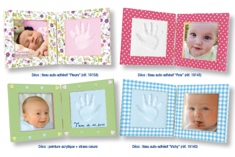 Cadre empreinte main ou pied de bébé - Tutos Objets décorés - 10 Doigts