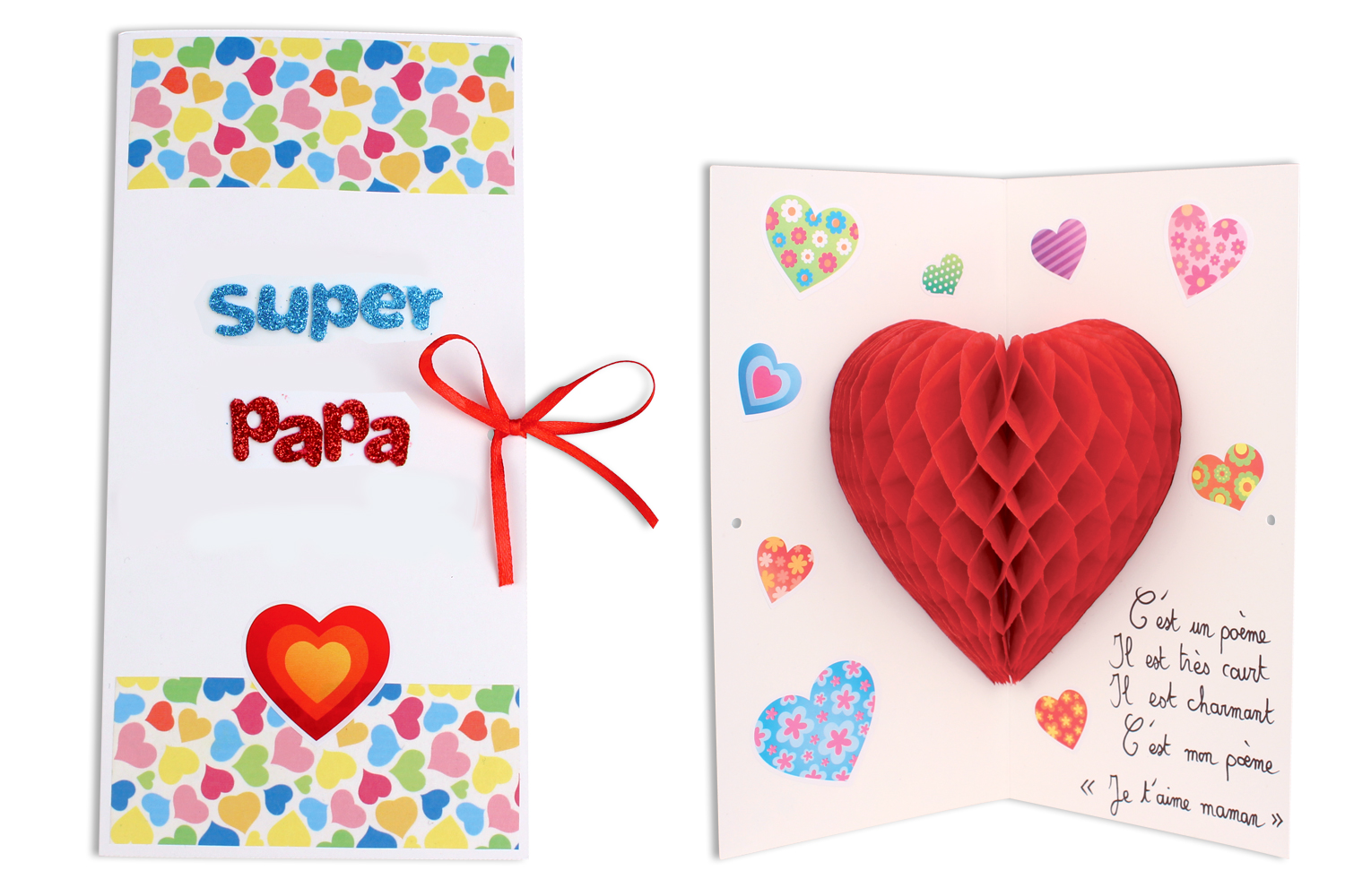 Cartes à gratter 10x15 cm Coeurs 3 pièces Activités manuelles Enfant - La  Poste