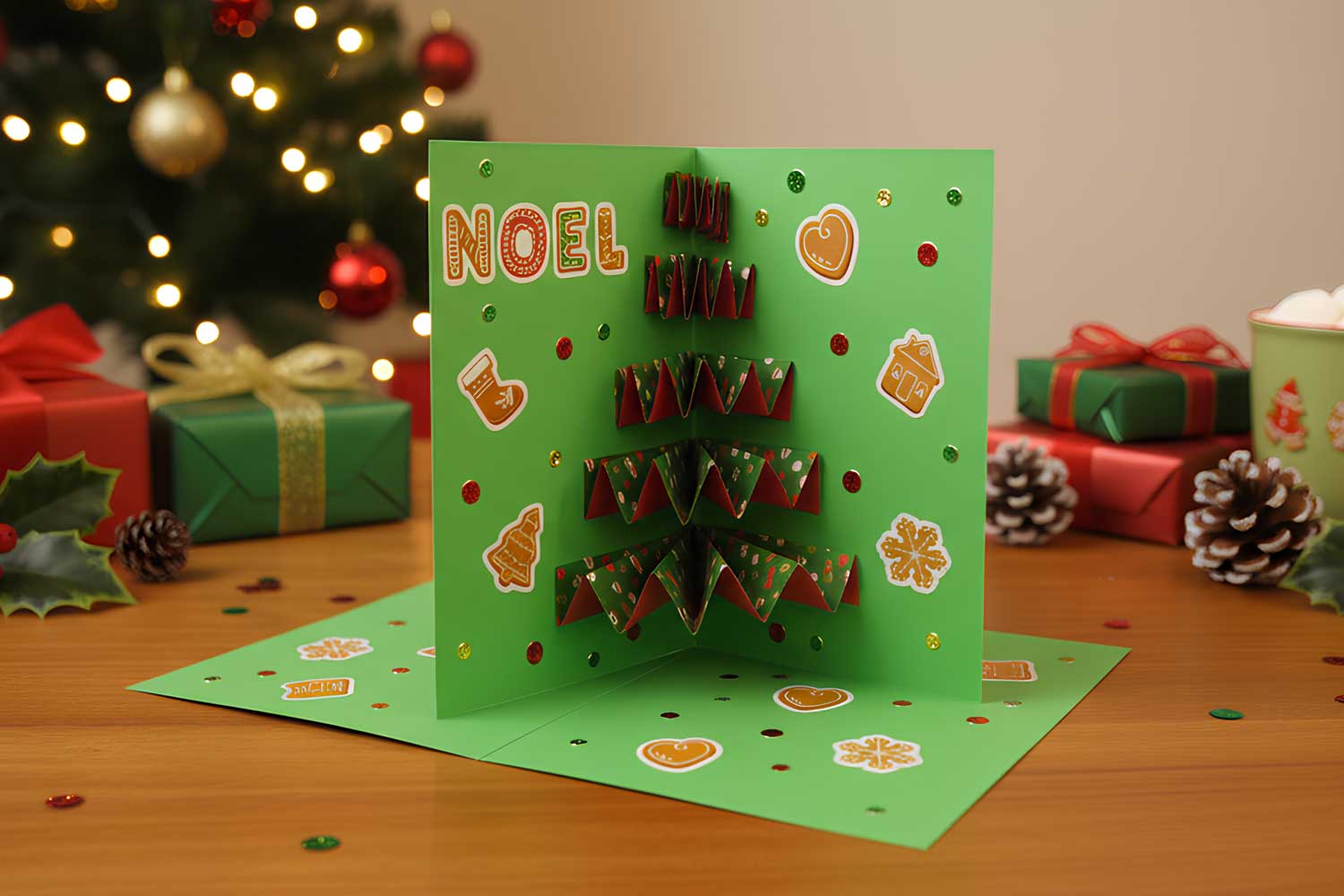 Carte sapin 3D