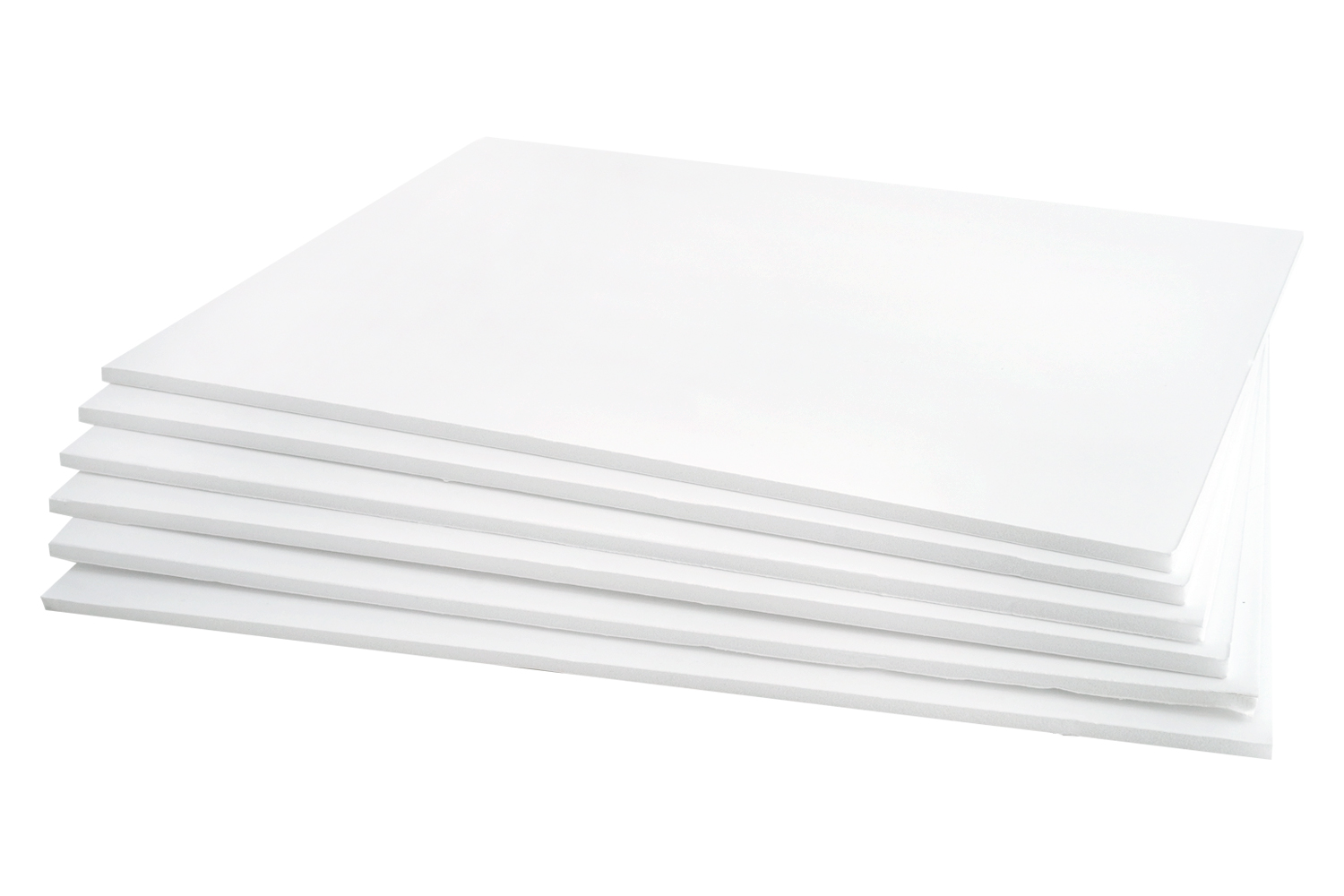 Plaque carton plume blanc - format et épaisseur au choix