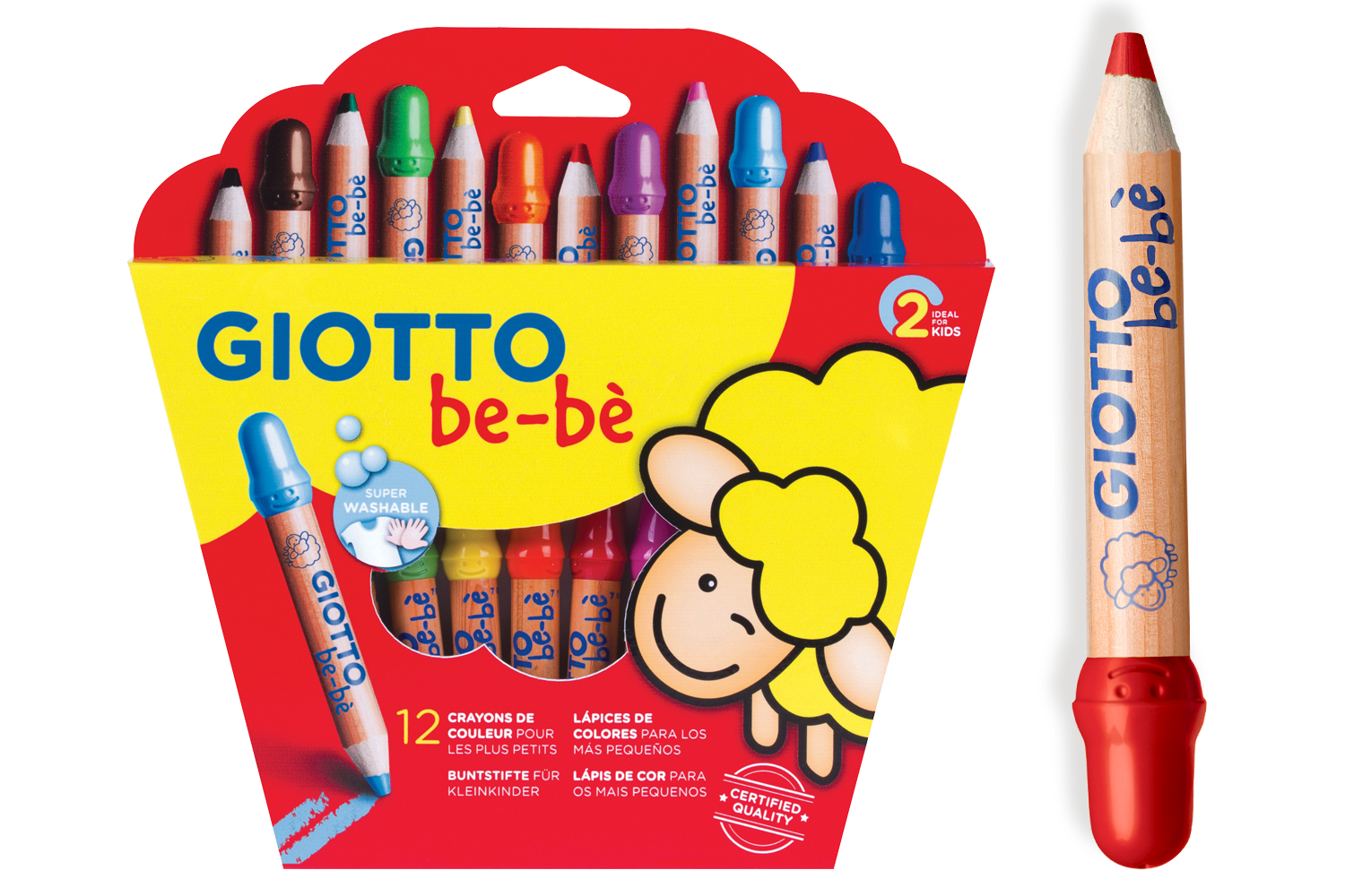  Crayon Bebe 12 Mois - Crayons De Couleur / Matériaux De Dessin  Et De Peinture : Jeux Et Jouets