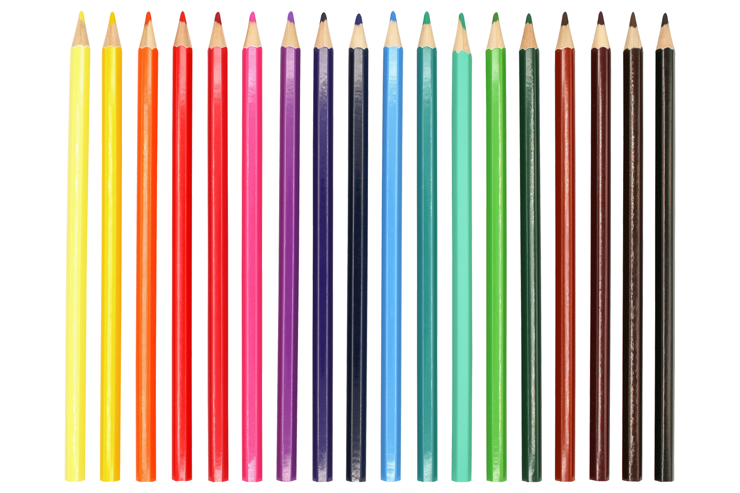 Crayons de couleur - 18 couleurs - Crayons de couleur - 10 Doigts