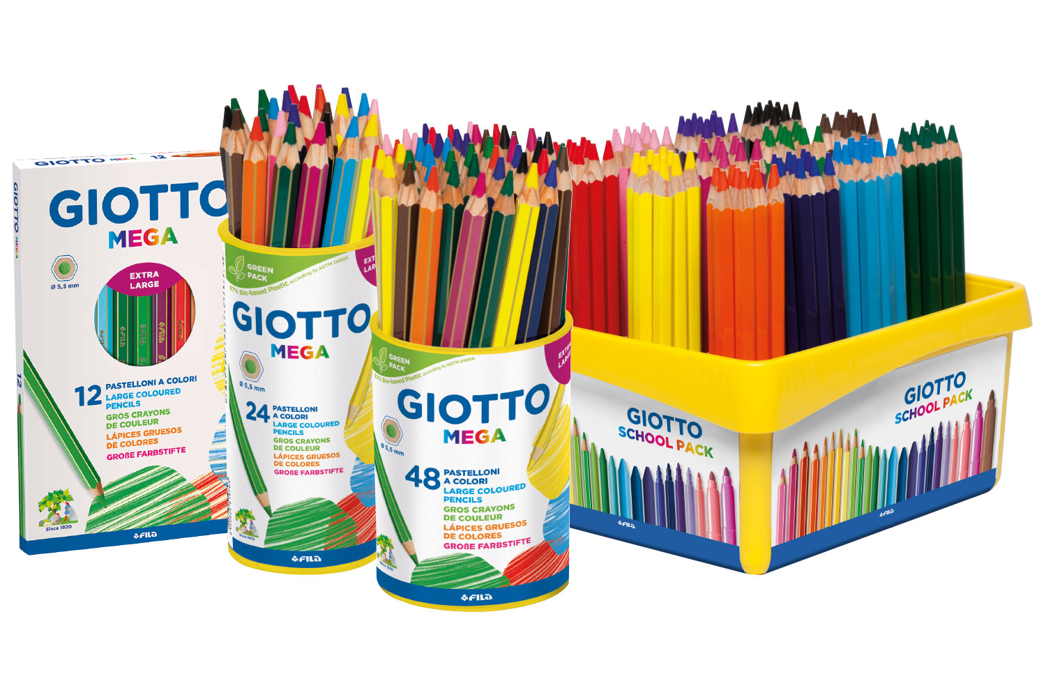 Giotto be-bè Crayons de couleur Maxi - Fila France