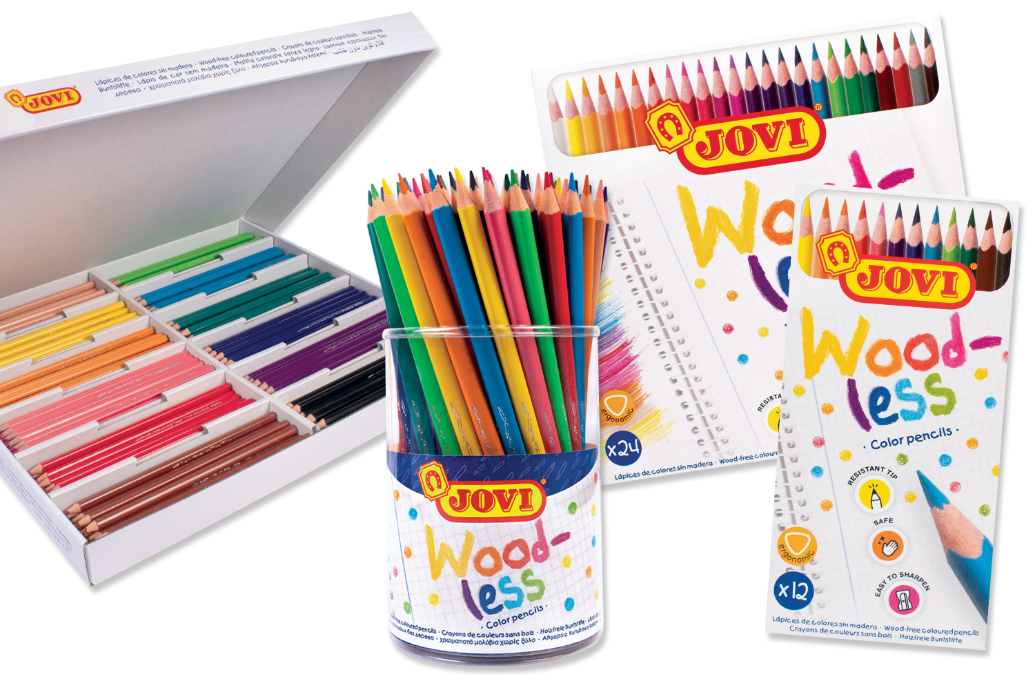 Crayons de couleur sans bois Jovi