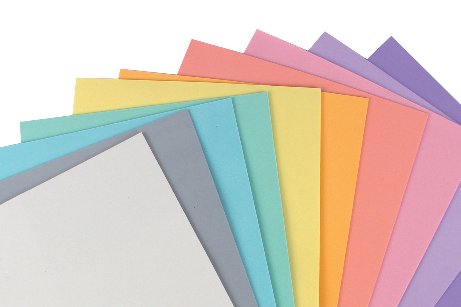 Papier de couleur pastel, assortiment de 5 couleurs de 80 par