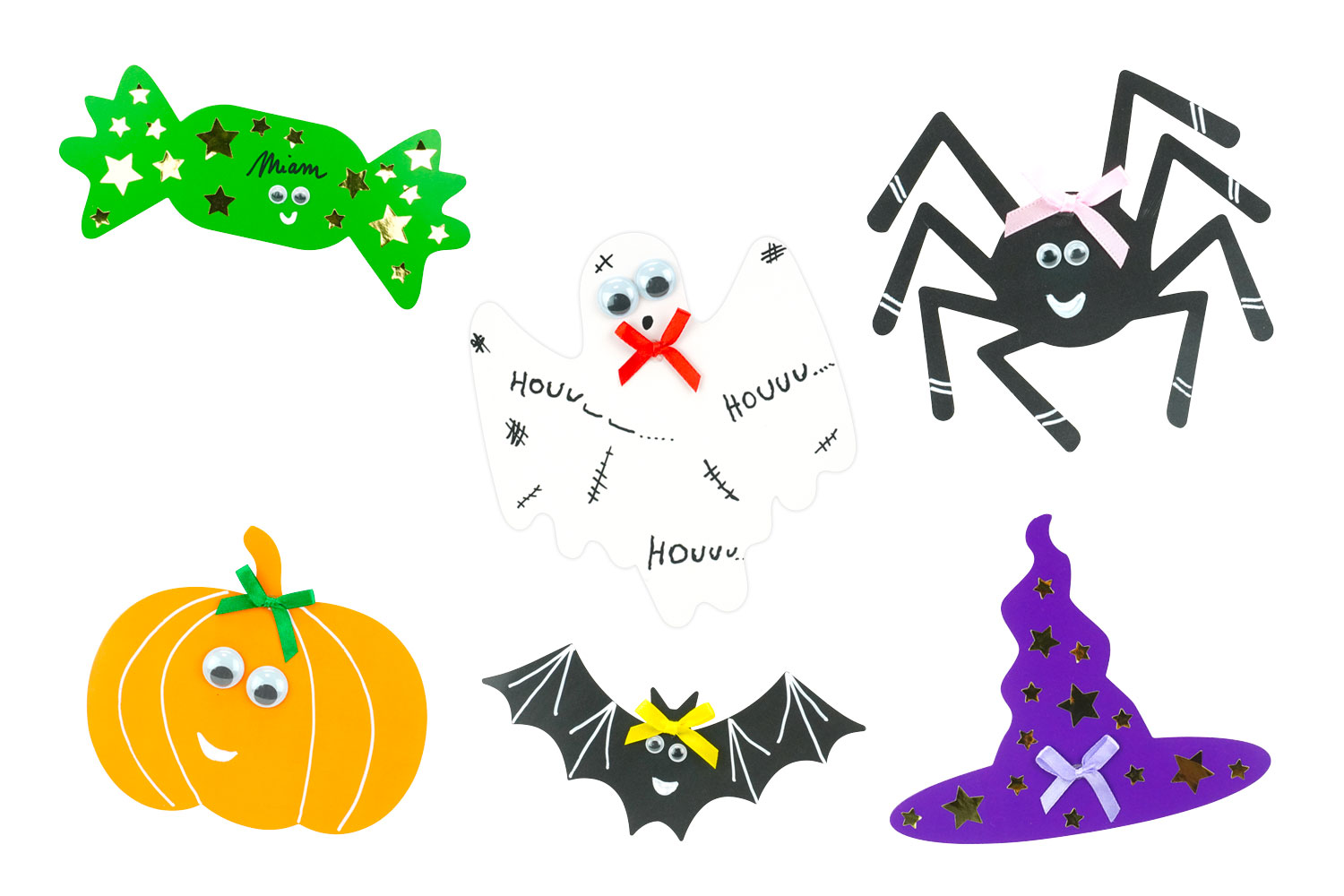 Mega pack formes d'Halloween mousse - Décorations à coller - 10 Doigts