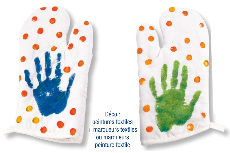 Duo manique et gant grand-parent personnalisable avec mains - Fête