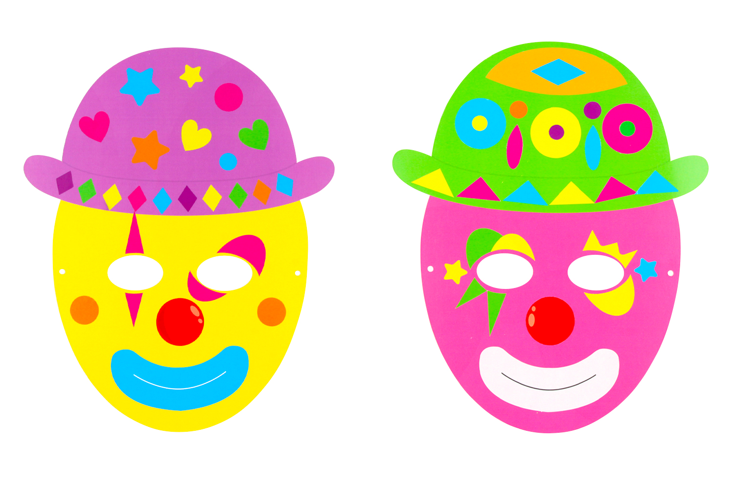 Masque Carnaval à colorier avec Tête à modeler