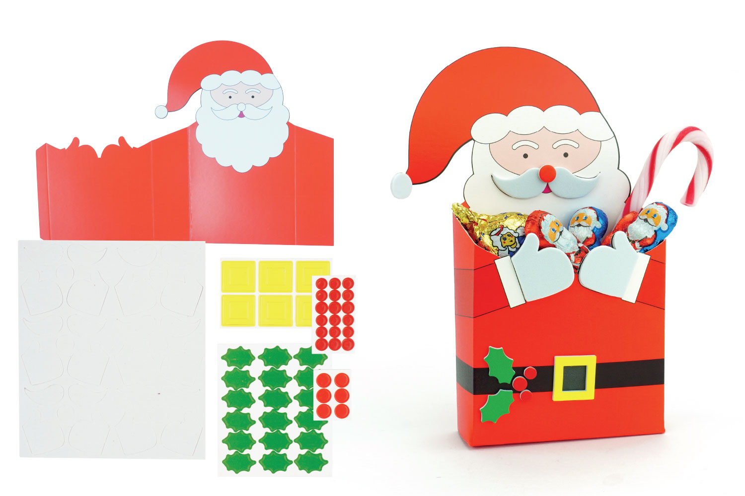Set De Boîtes Décoratives Noël 10 Pièces Boîte Cadeau Rouge Carton