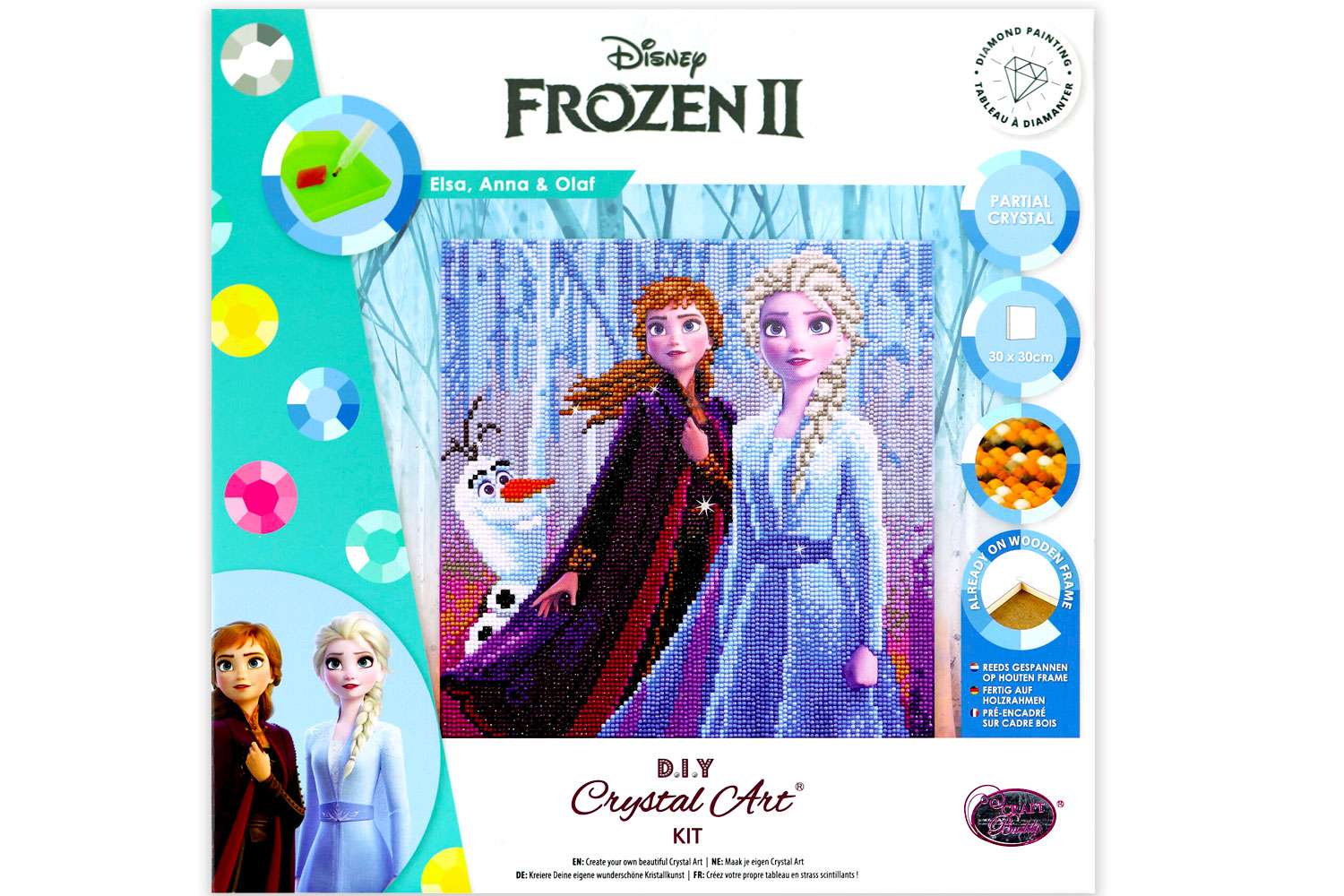 Carte de menu anniversaire Reine des neiges Elsa-Disney. Réf. 98