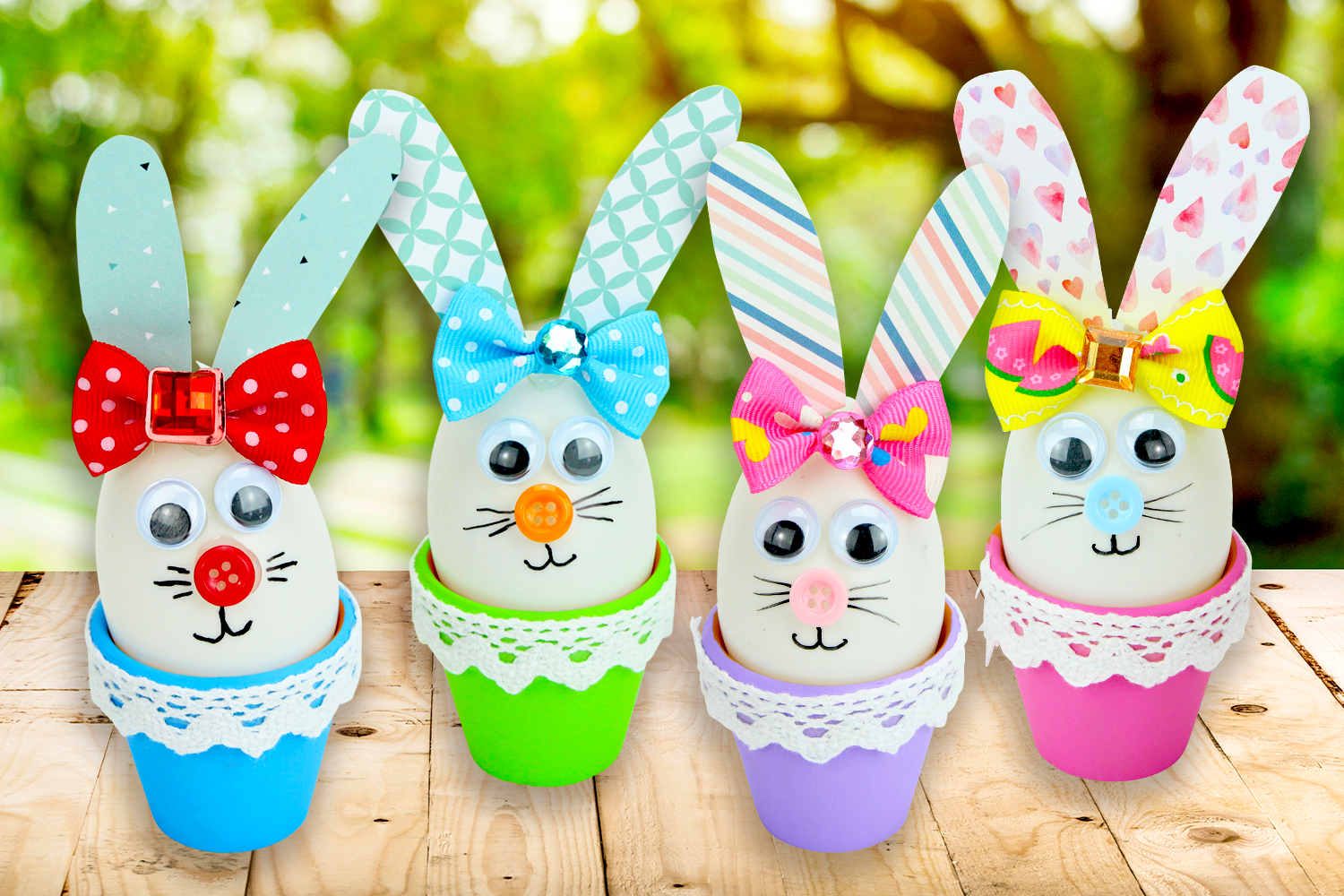 Décoration de Pâques : 5 étapes pour faire des pompons lapin de Pâques