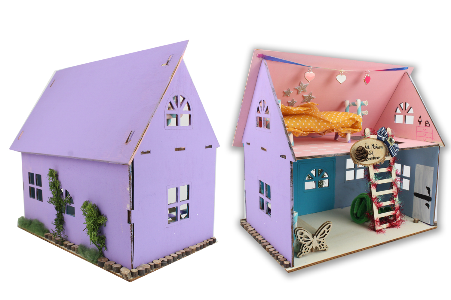 PIN modèle de mini boîtes de cadeau de Noël 25 pièces maison de poupée  boîtes de cadeau de noël résine 5 couleurs