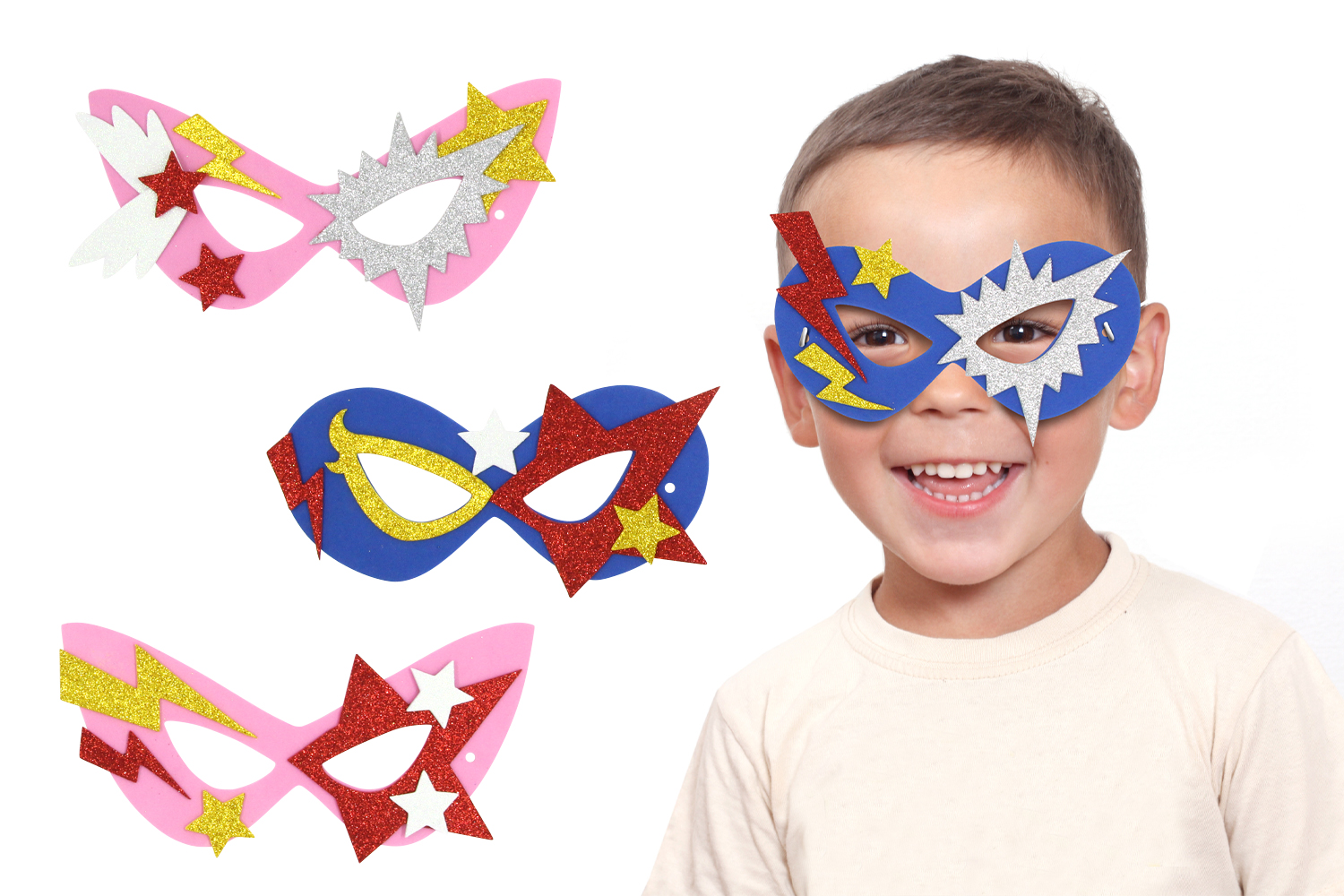 Kit masques Super-héros - 6 masques - Masques - 10 Doigts