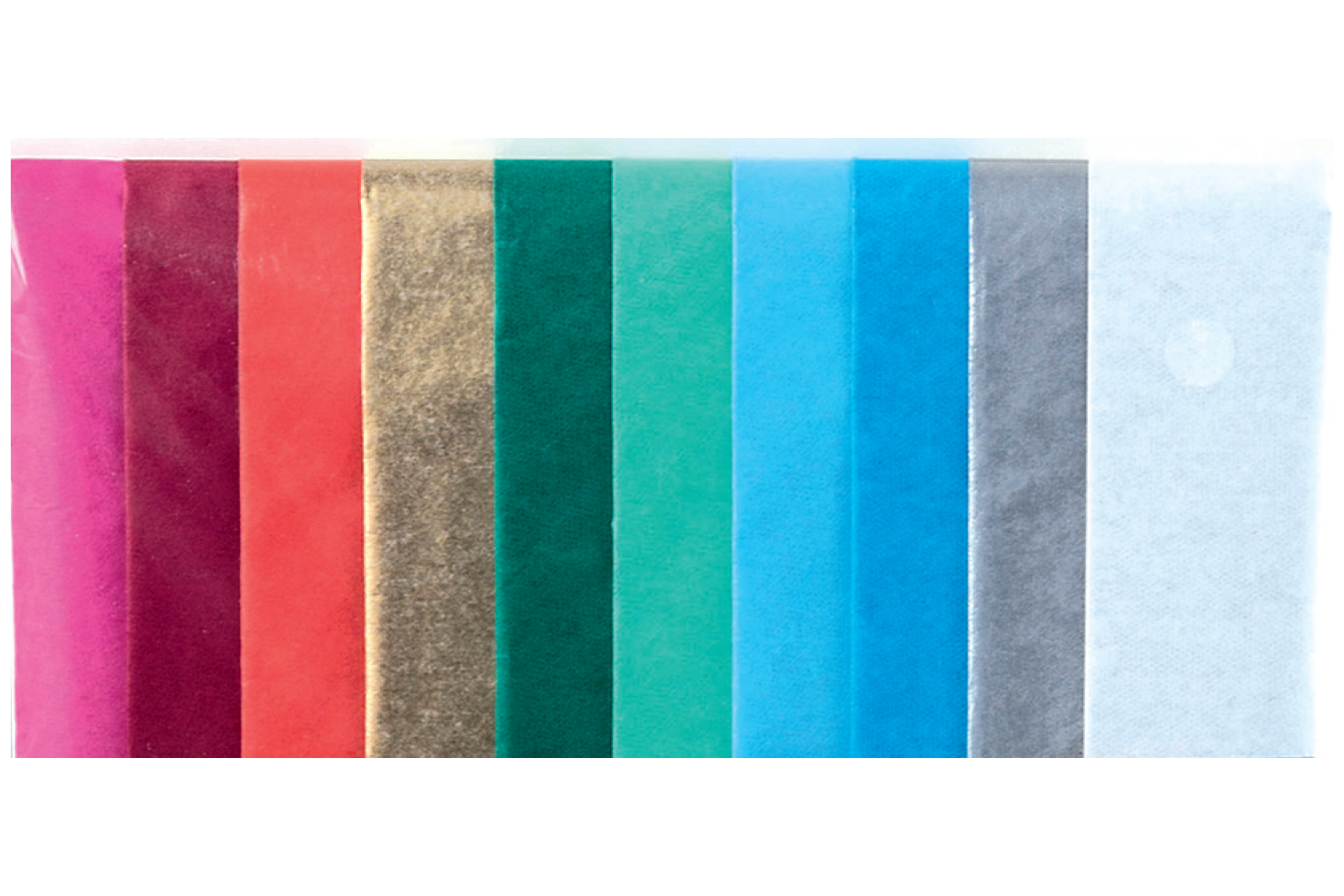 Papier de soie 24 feuilles aux couleurs assorties : Chez