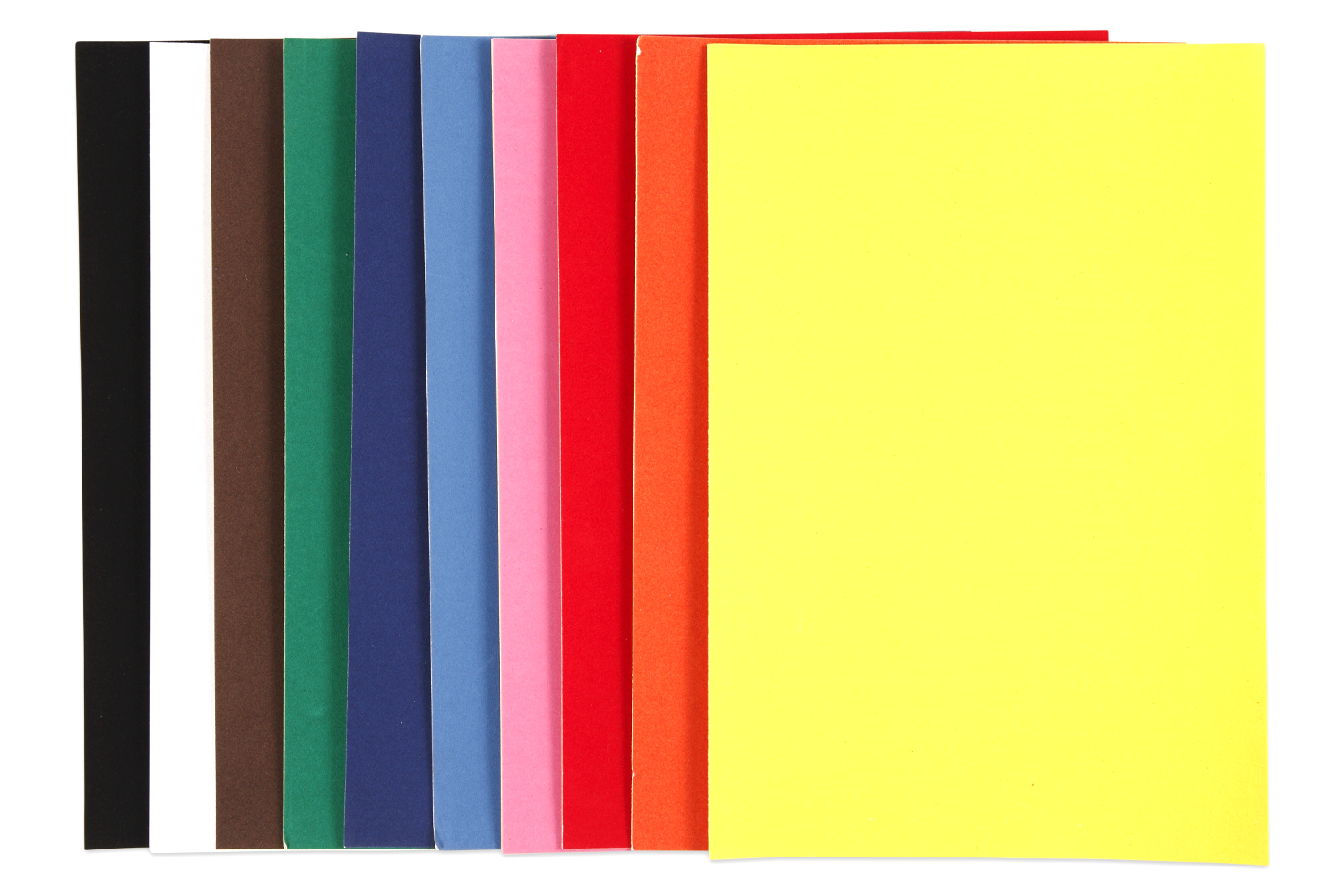 Paquet de 10 feuilles de papiers velours, format : 50 x 35 cm, couleurs  assorties