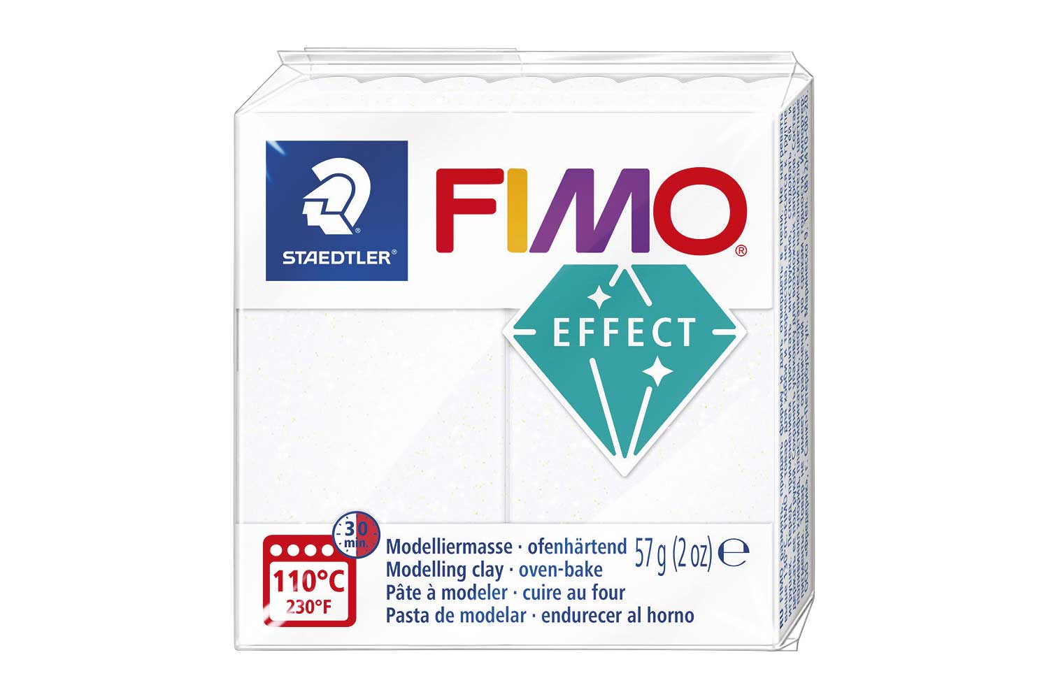 Pâtes Fimo Translucide - Couleurs au choix - Pâtes Fimo Effect - 10 Doigts
