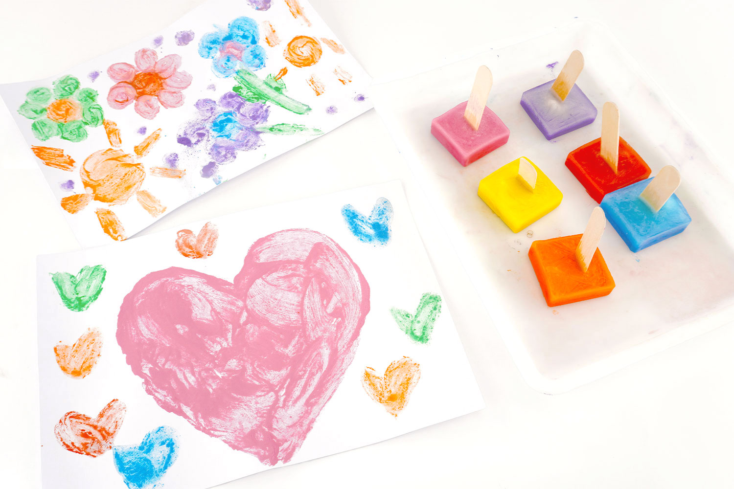 Activité peinture glacée