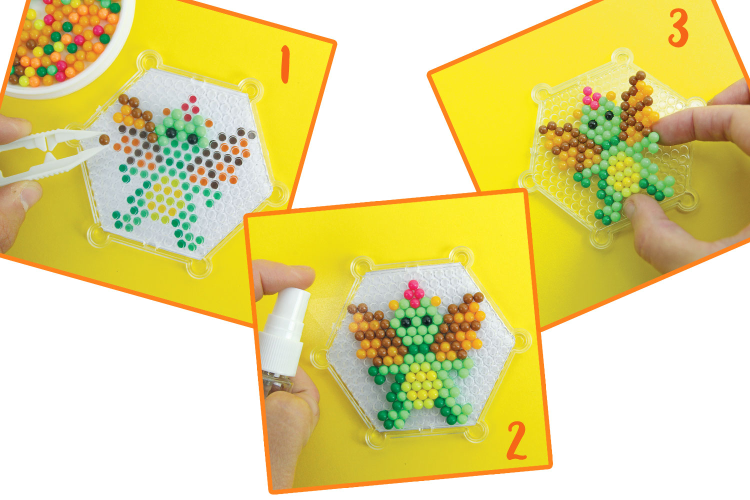 Perles de fusible à eau bricolage pour enfants, 24 couleurs, 5500 pièces