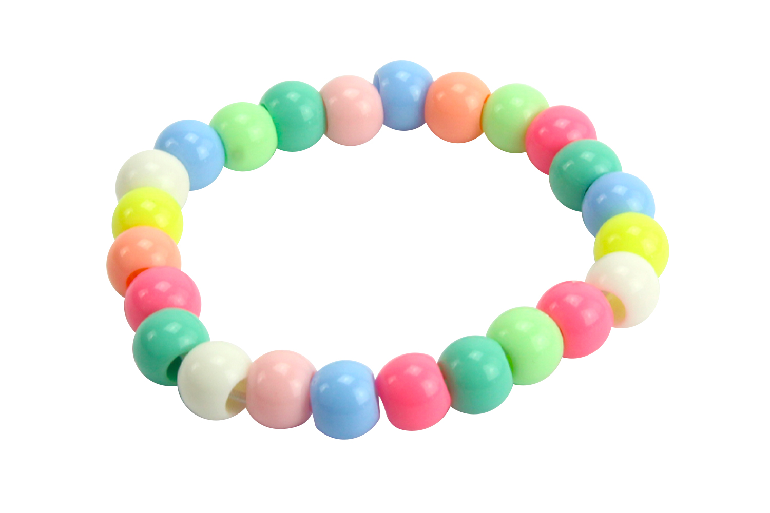 Perles en plastique pastel - 300 perles - Perles Couleurs Opaques