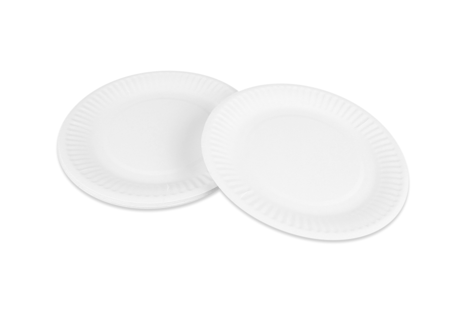 Petites assiettes en carton blanc - 20 pièces - Plateaux en carton
