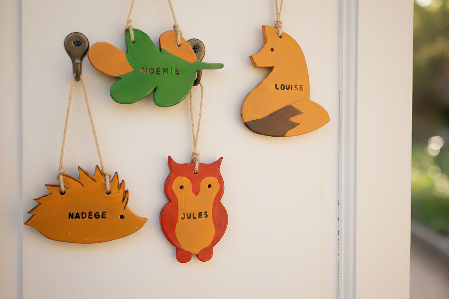 Plaque  de porte automne