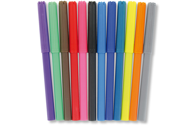 Achetez Pochette de 12 feutres de coloriage couleurs assorties pointe fine  FCG110092 JPC pas cher su..