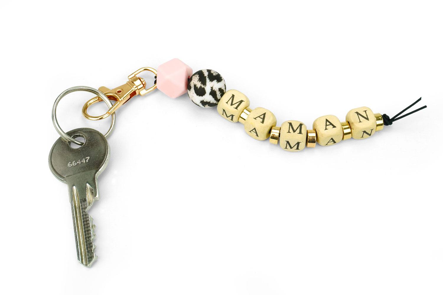 Porte-clés en jean PAPA - Kit de 6 - Porte-clés et range-clés - 10 Doigts