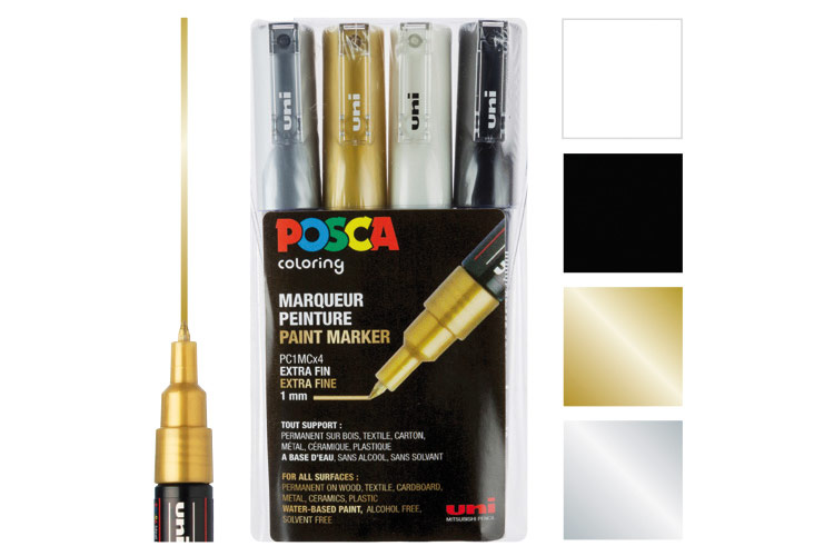 Marqueur peinture 0,7 mm - Pébéo - Or précieux - Acrylic Marker - Peinture  multi-supports