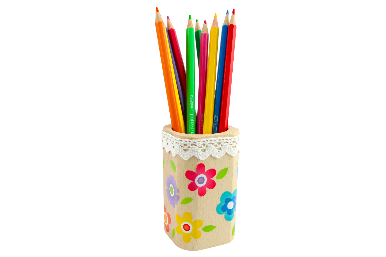 Les pots à crayons colorés - Objets à fabriquer