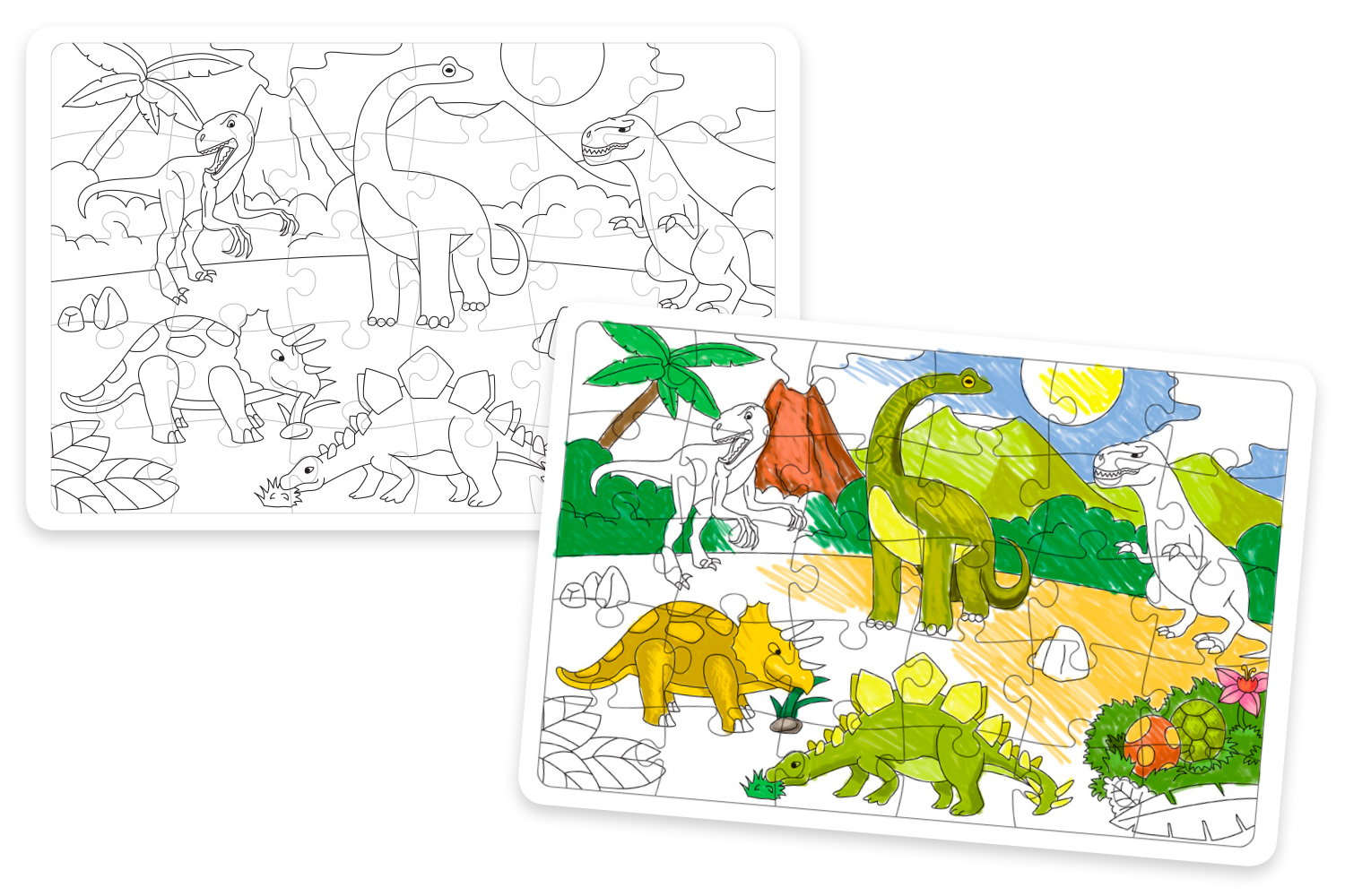 Puzzle dinosaure enfant