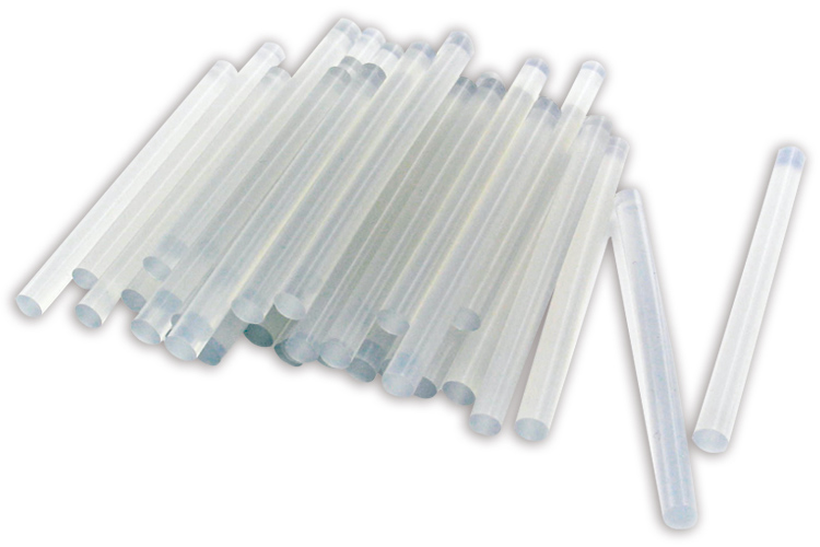 Mini bâtons de colle transparente froide 7.4 x 100 mm - 12 bâtons