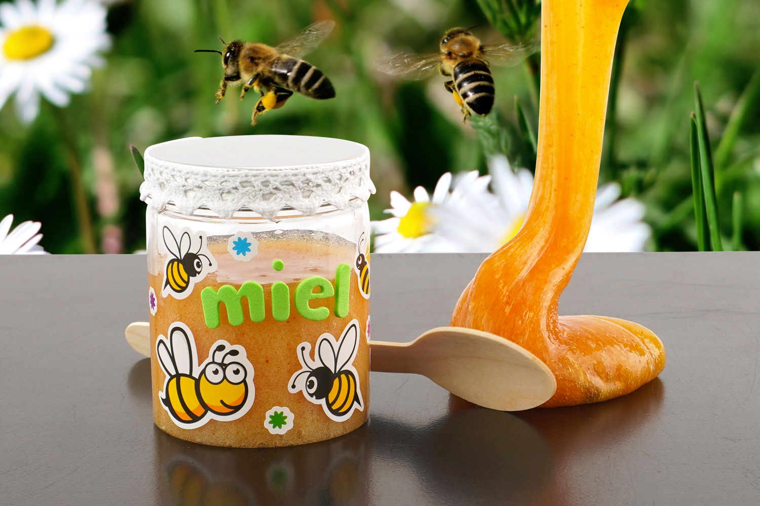 La slime des abeilles (effet miel)