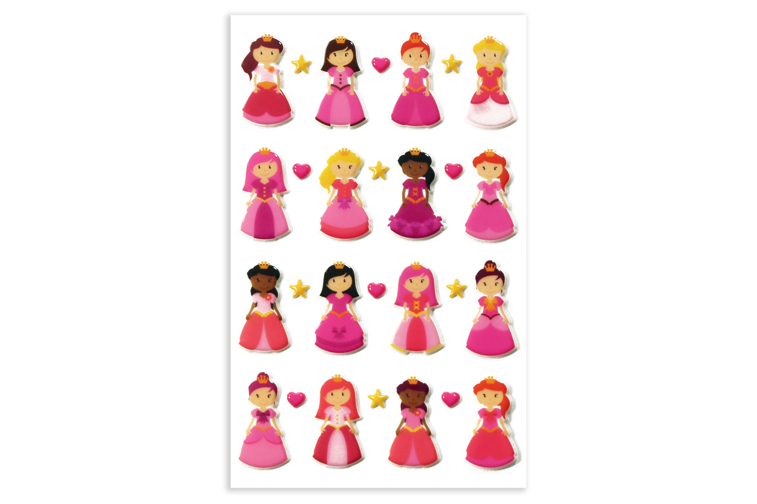 Stickers 3D Princesse - Stickers Muraux Enfant