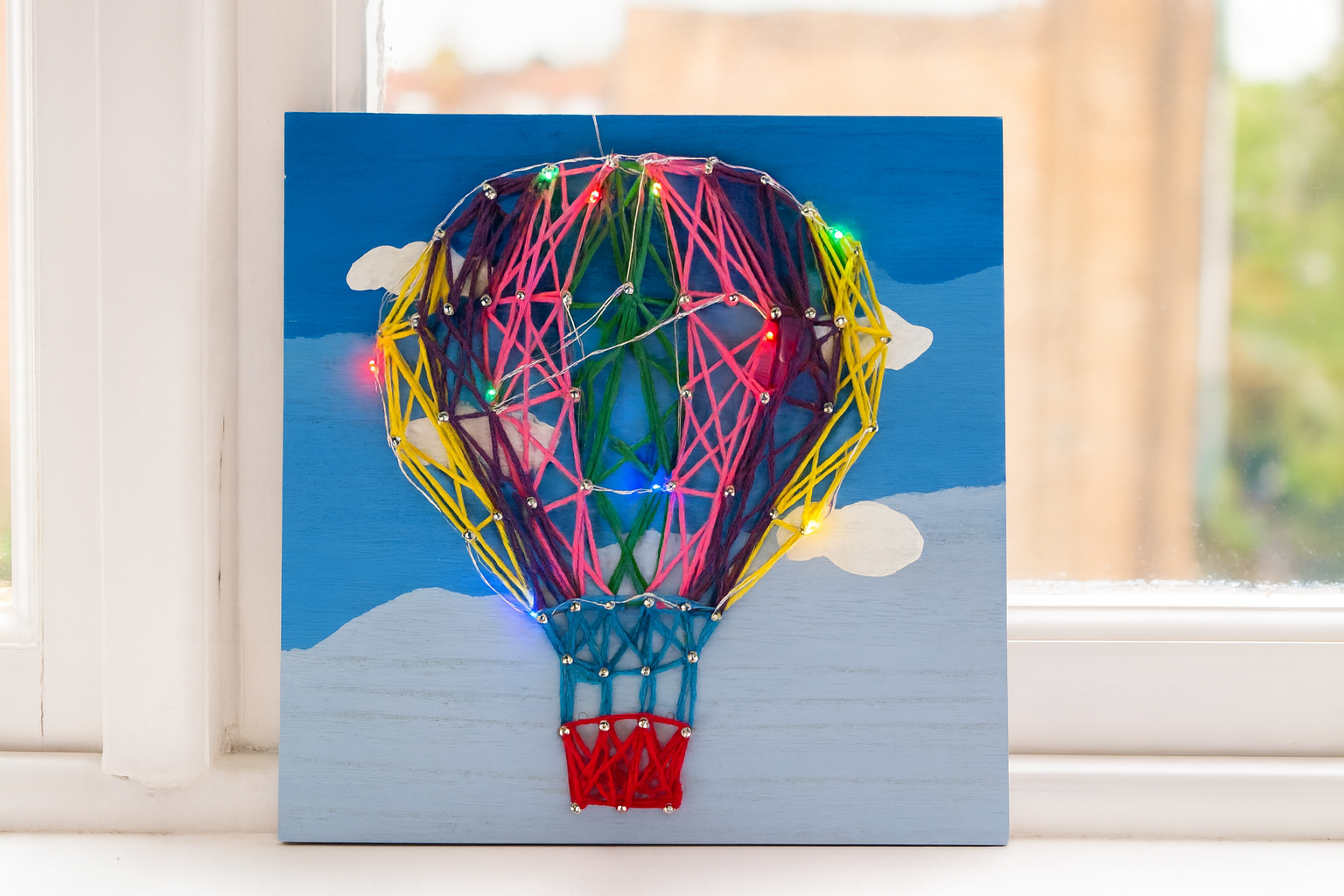 String Art Montgolfière