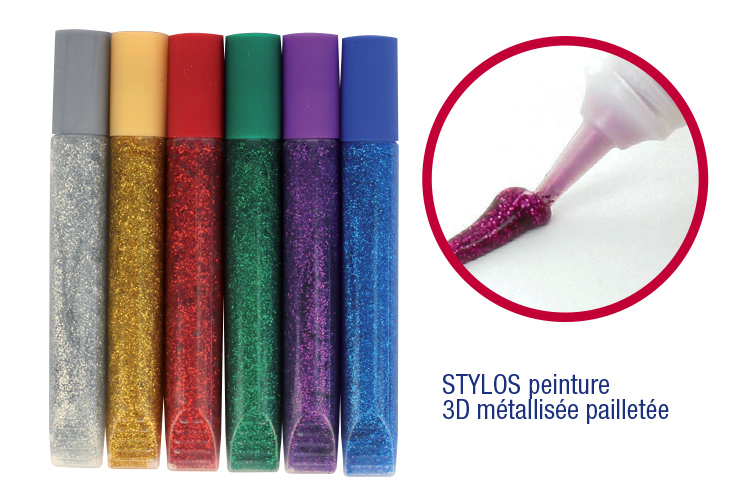 Colles pailletées glitter glue à paillettes pour loisirs créatifs (2)