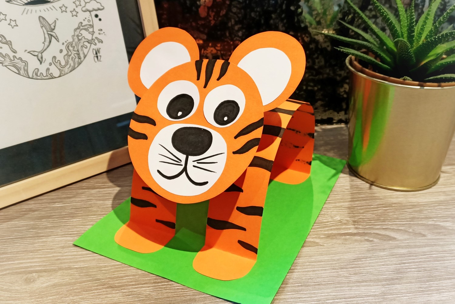Artisanat De Tigre Bricolage Pour Les Enfants Dâge Préscolaire