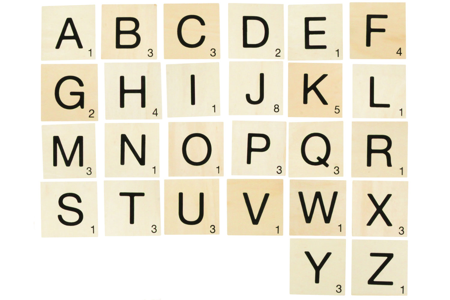 Lettres en bois façon Scrabble : : Produits Handmade