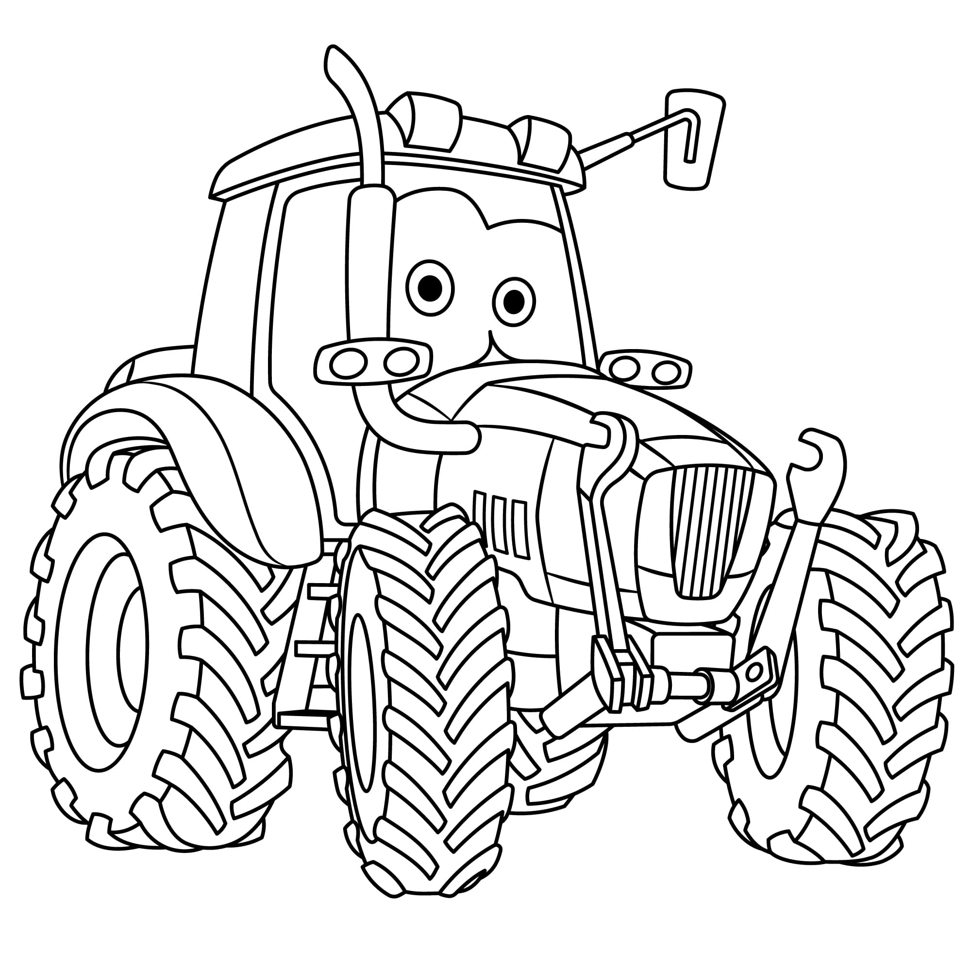 Coloriage tracteur